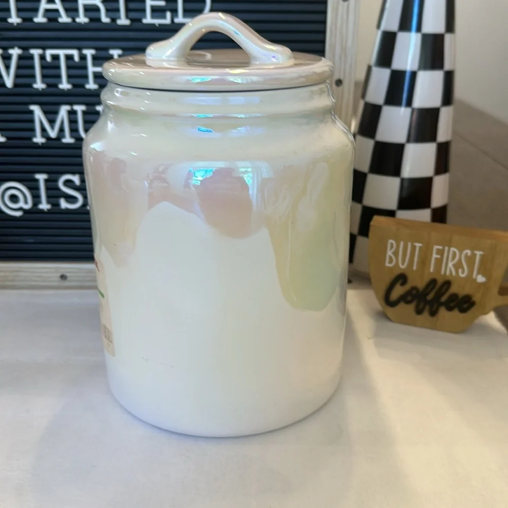 RAE DUNN CANDY HEARTS Iridescent Canister.